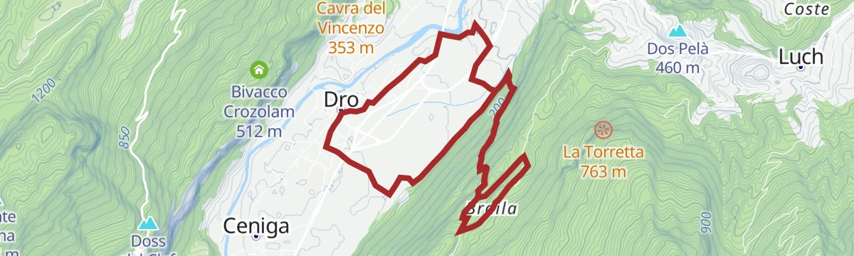 Route map: From Dro to Braila along the Teacher's Trail